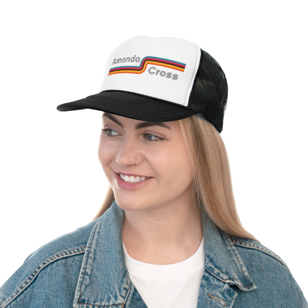 Amanda Cross Rainbow Trucker Hat