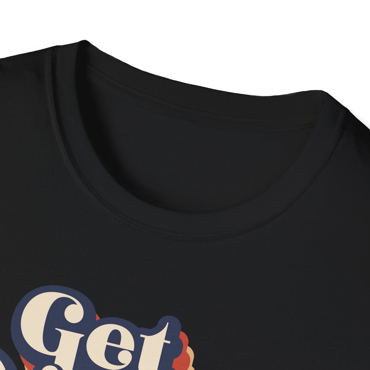 "Get Rowdy" (vintage design on black) Unisex T-Shirt in Black or White