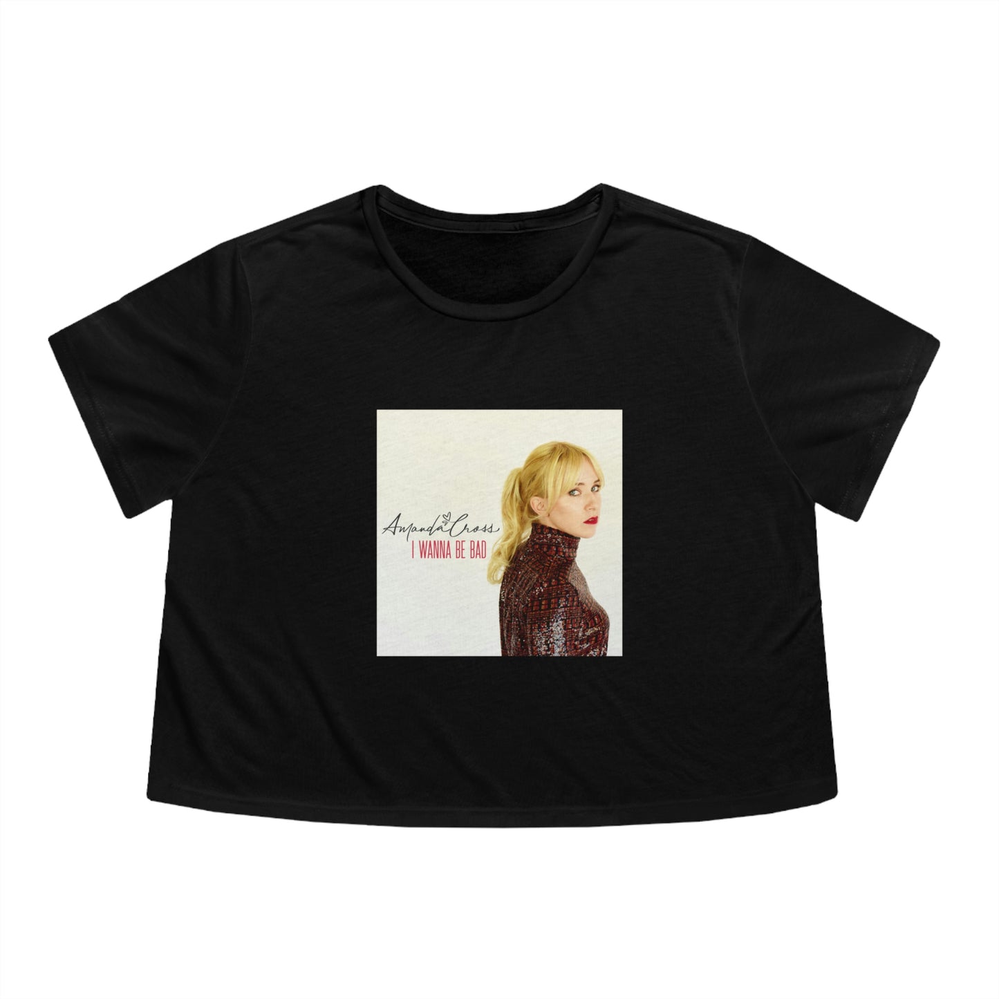 “I Wanna Be Bad” Flowy Cropped Tee